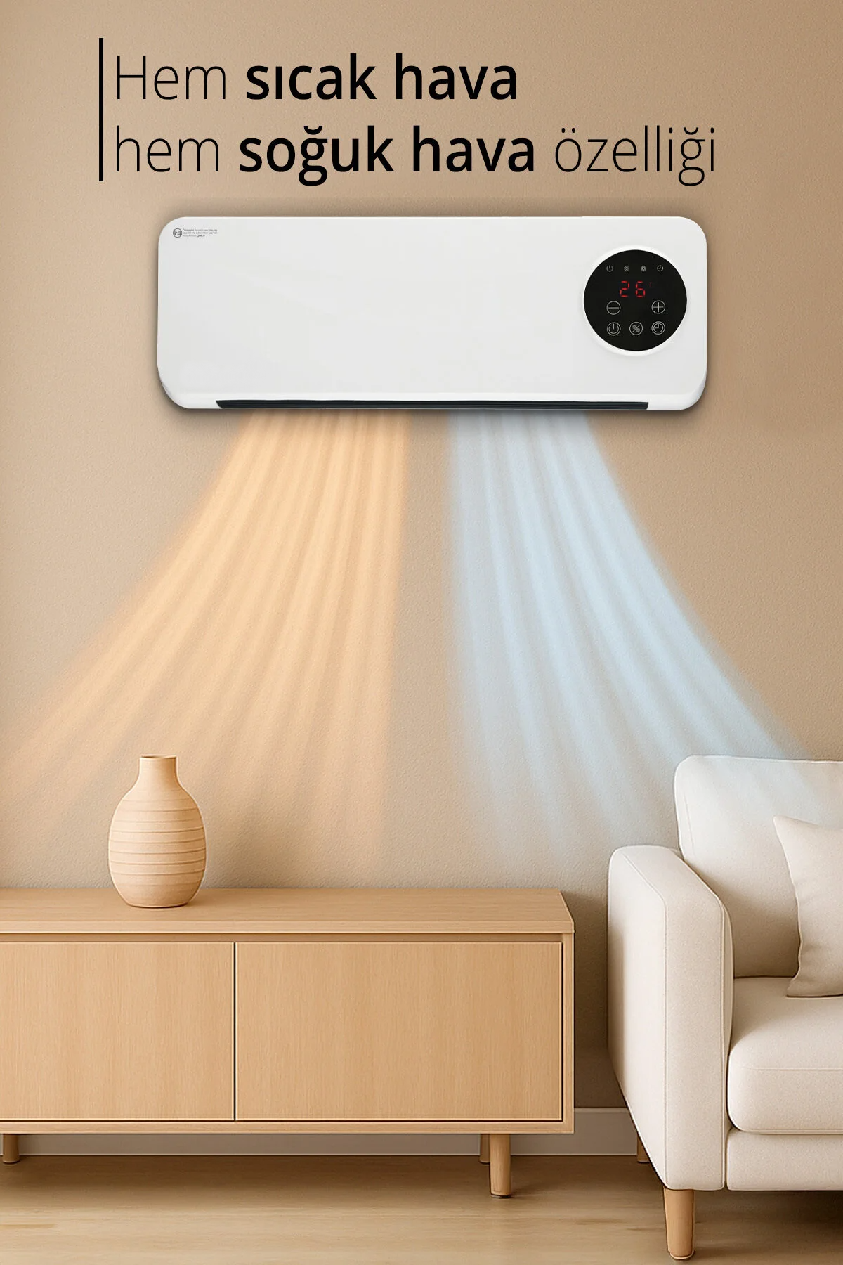 Geliverdi Duvar Tipi Fanlı Isıtıcı