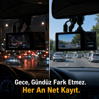 Victus PRO 3 Kameralı 1080 P Ful HD Araç İçi Kamera