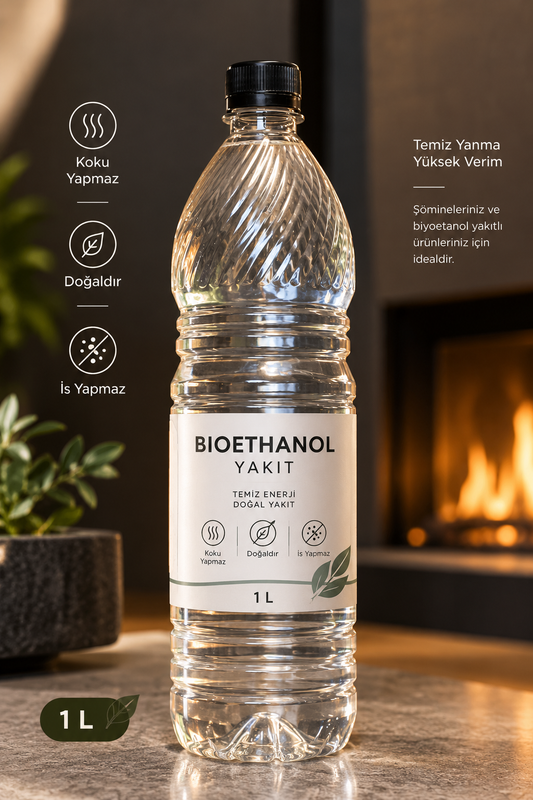 Biyoetanol Şömine Yakıtı 1 Litre