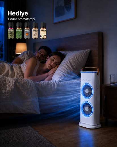 ColdMist™ 3 Kademeli Buharlı Çift Fanlı Hava Soğutucu
